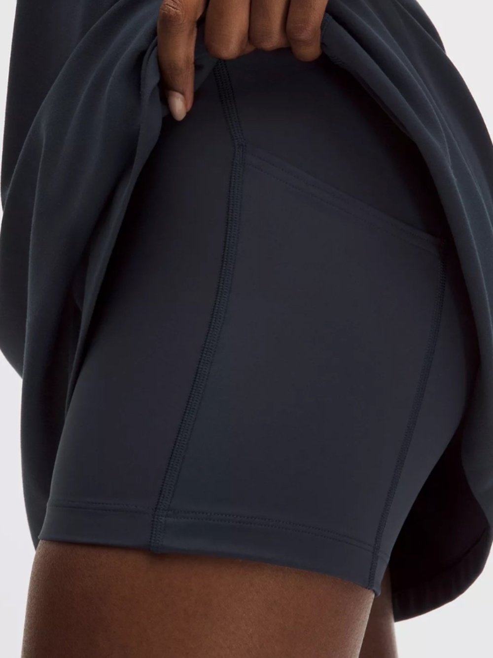 Lululemon | Black Athletic Tennis Dress Built In Bra Shorts Fit Flare - Picture 3 of 8